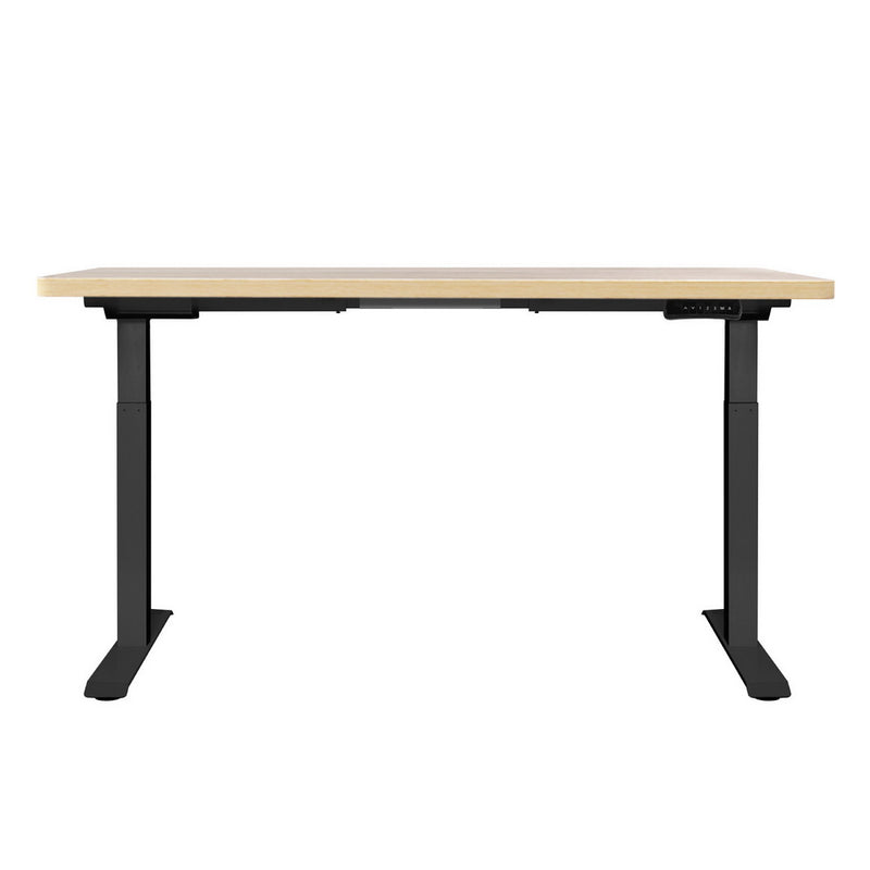 Motorised Standing Desk – Dual Motor, Oak Finish 120cm