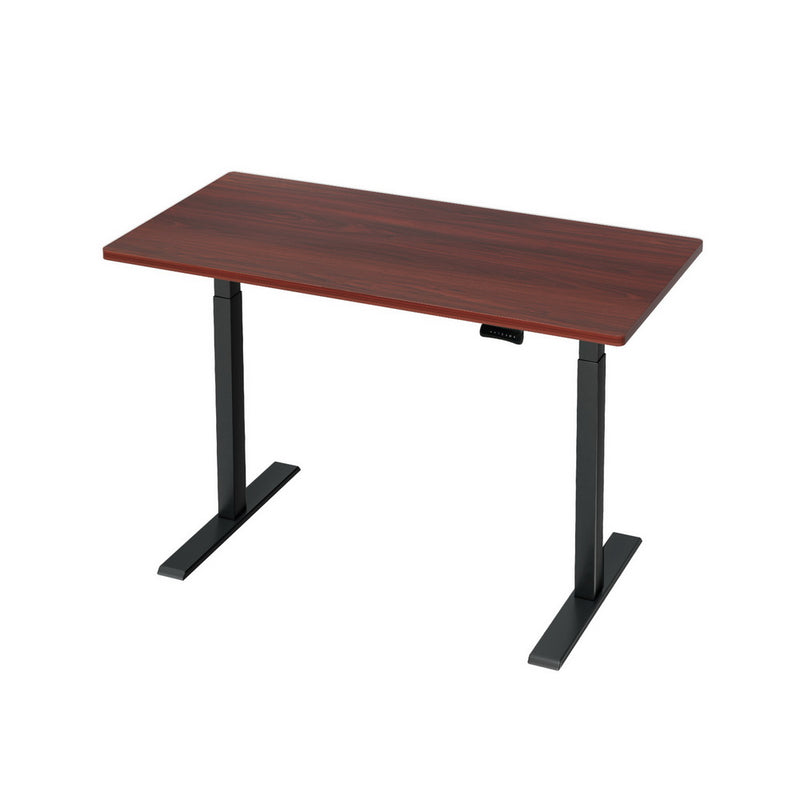 Motorised Standing Desk – Dual Motor, Walnut 120cm