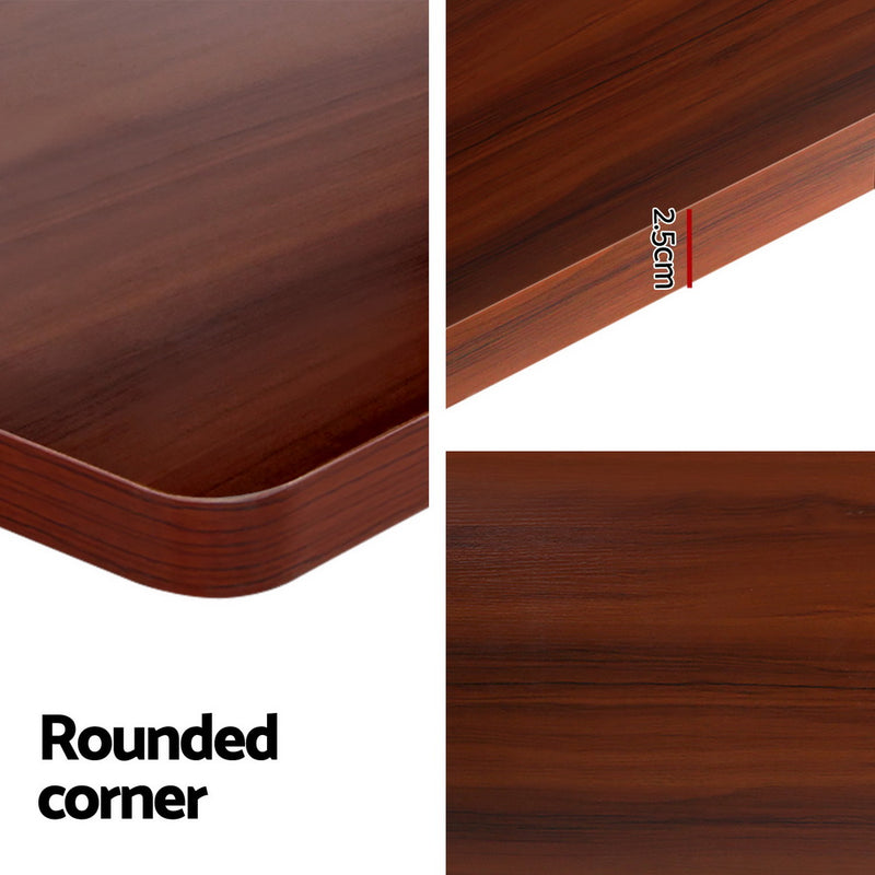 Motorised Standing Desk – Dual Motor, Walnut 140cm
