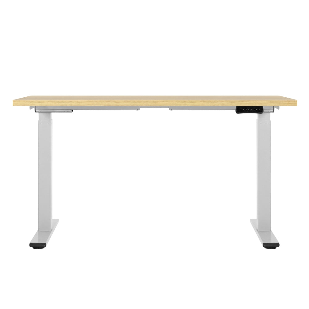 Hadron Electric Sit Stand Desk – White Oak – 120 cm