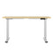 Motorised Standing Desk – Dual Motor, White Oak Look 120cm