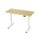 Motorised Standing Desk – Dual Motor, White Oak Look 120cm