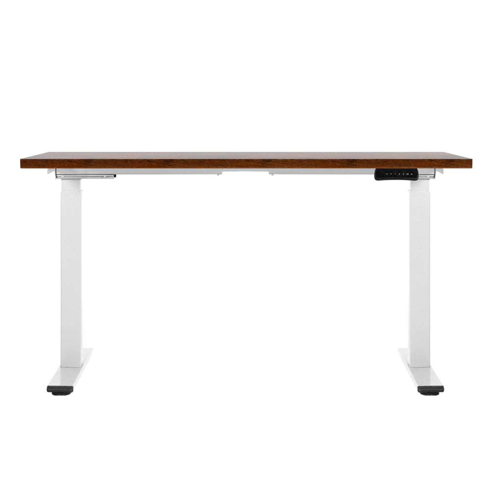 Fiora Electric Sit Stand Desk – Brown / Wood – 140 cm