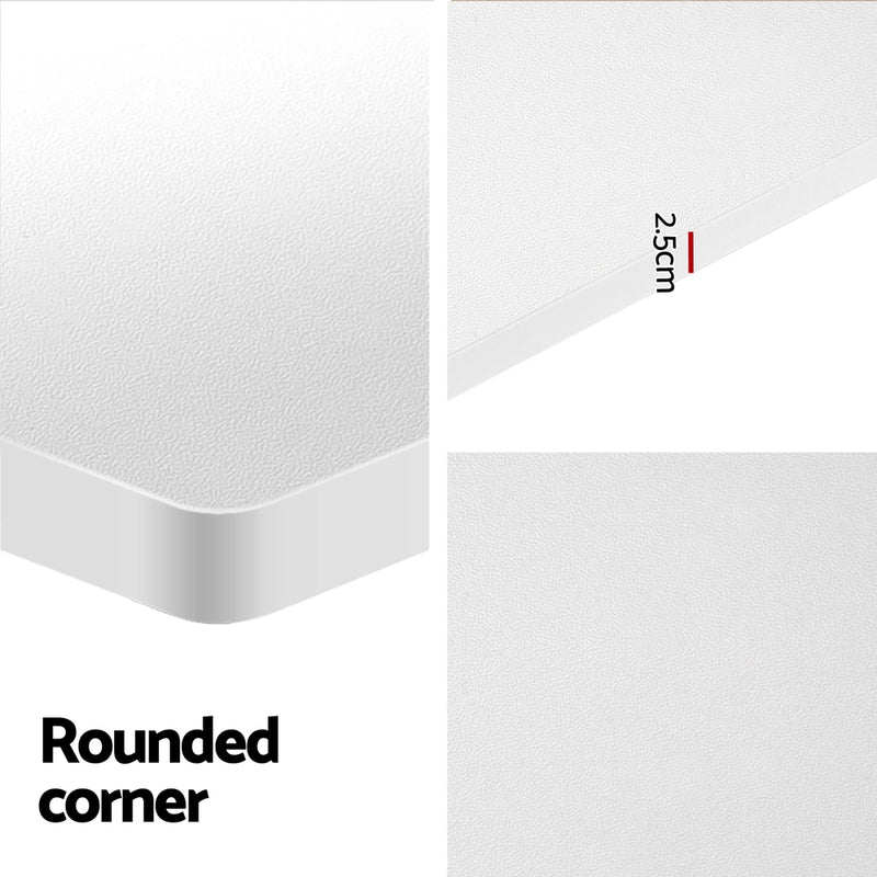 Motorised Standing Desk – Dual Motor, White Finish 140cm