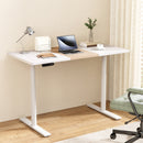 Standing Desk Motorised Electric Dual Motor Splice White Pine 120CM