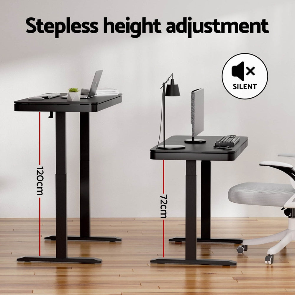 Halston Electric Sit Stand Desk – Black – 120 cm