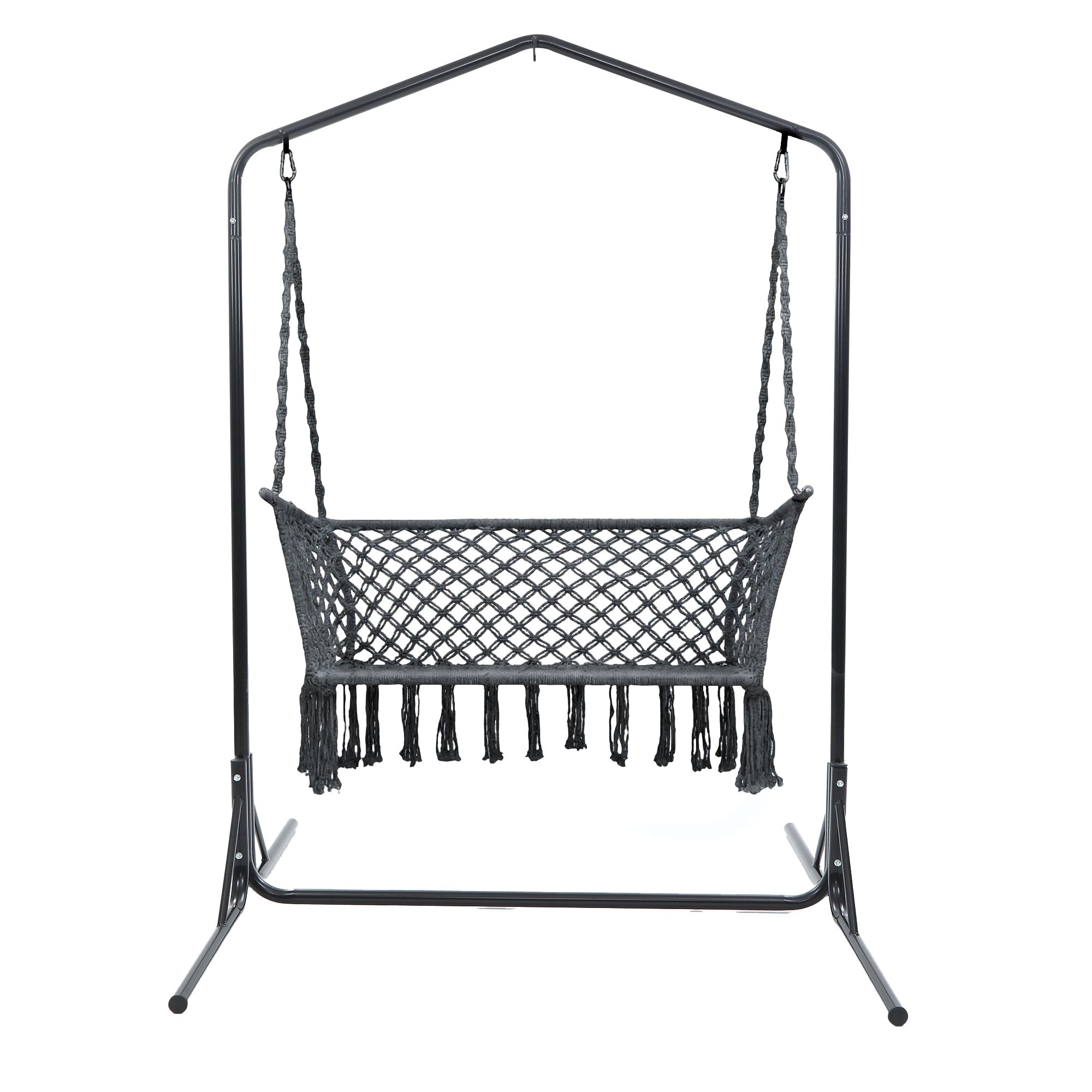 Serano Hammock Chair with Stand – Grey – 2 Seater