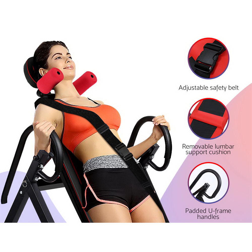 Alderon Gravity Inversion Table – Black – Foldable