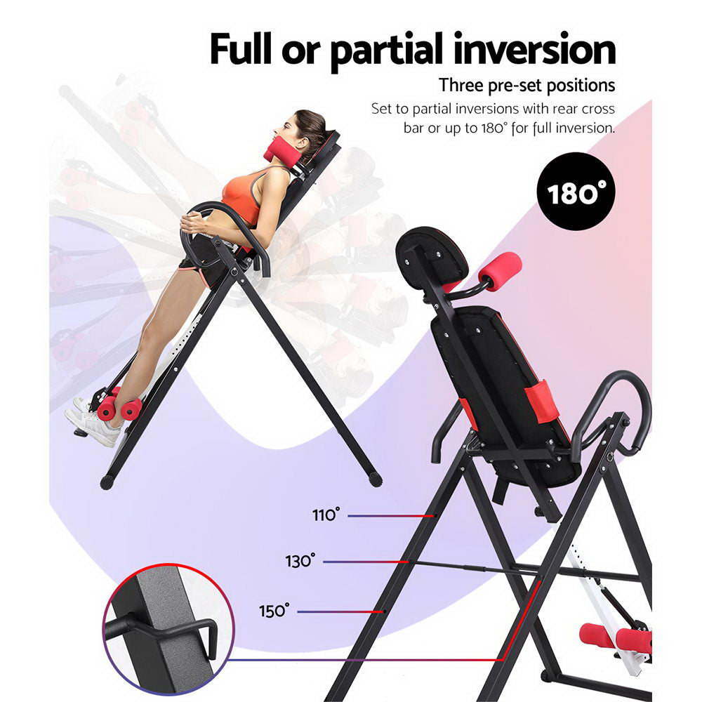 Alderon Gravity Inversion Table – Black – Foldable