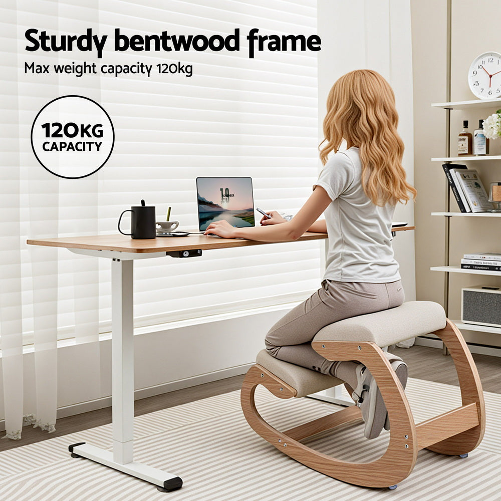 Kallon Kneeling Ergonomic Chair – Beige – Standard