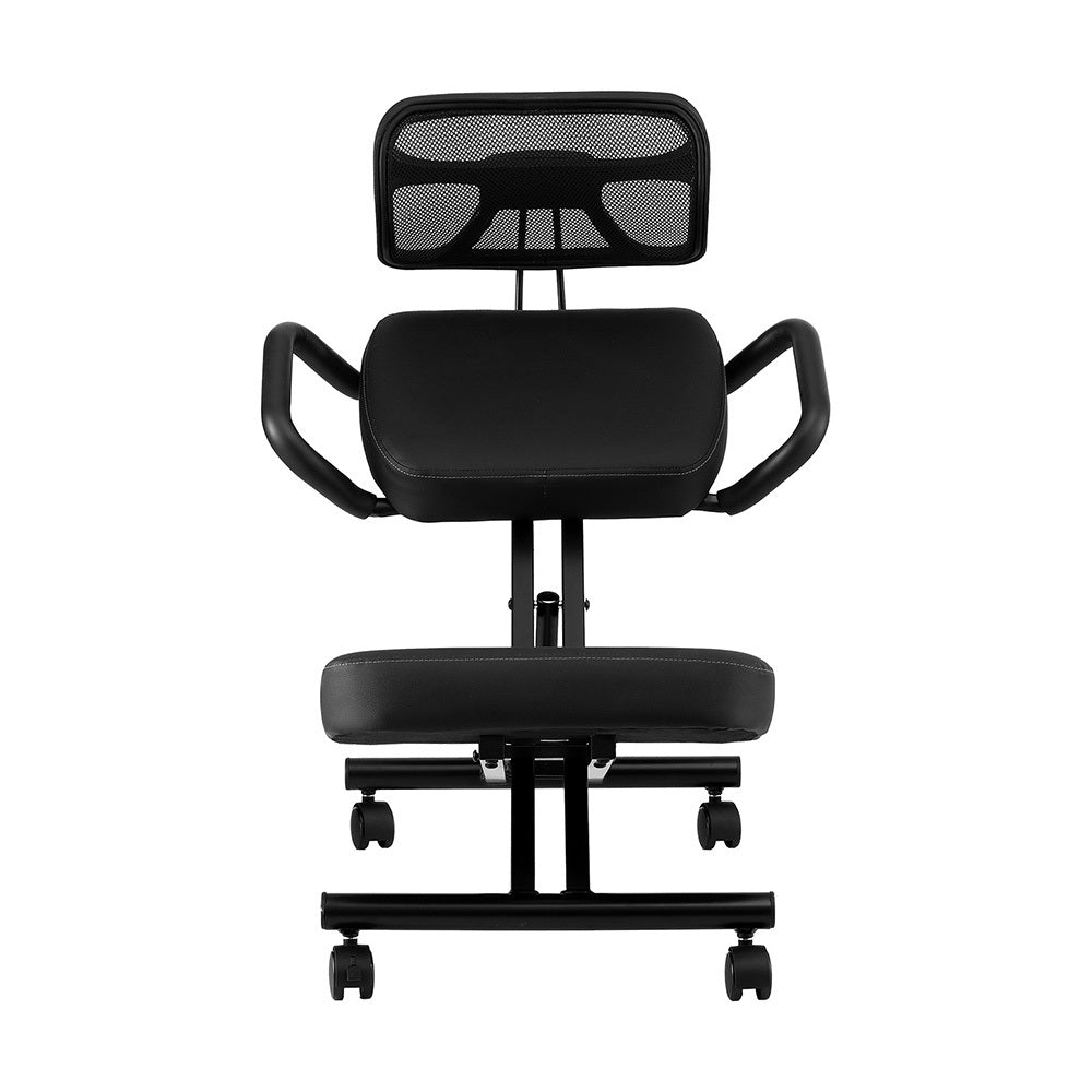 Postura Ergonomic Kneeling Chair – Black – Back Support