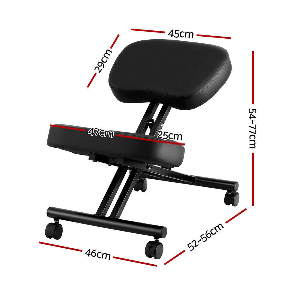 Ergo Ergonomic Kneeling Chair – Black – Standard