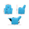 Kids Leather Recliner Chair - Blue