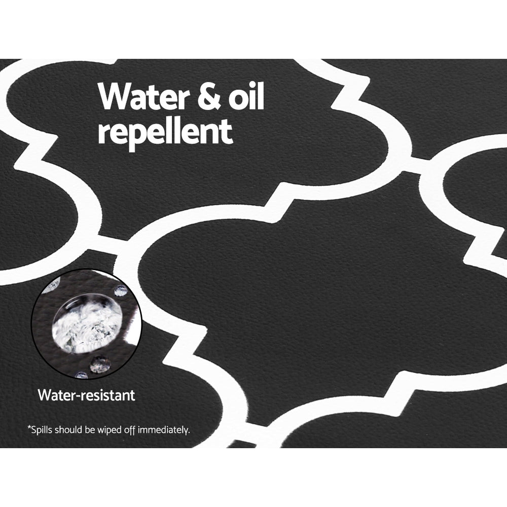 Juno Modern Rug – White – 45 × 180 cm