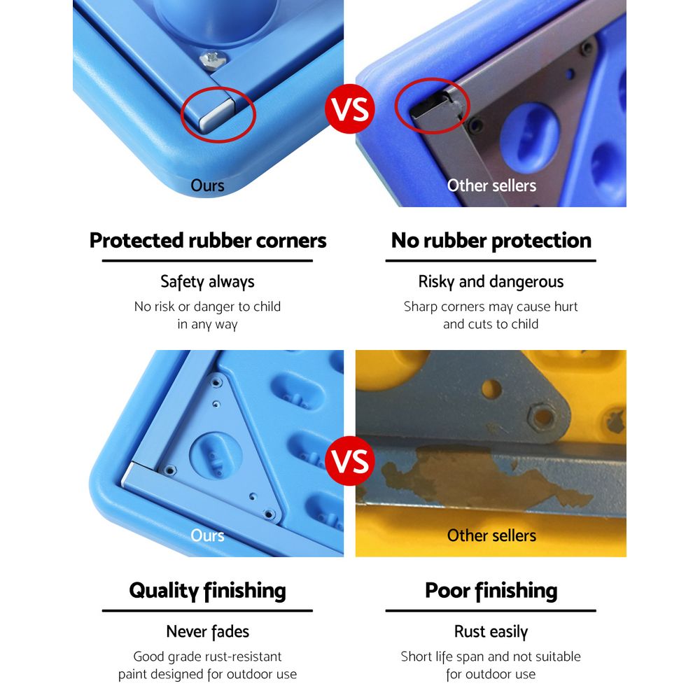 Marino Kids Table and Chairs Set – Blue & Yellow – Set of 5