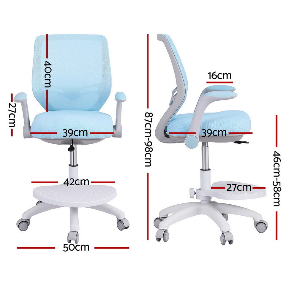Brynn Kids Ergonomic Study Chair – Blue – Height Adjustable