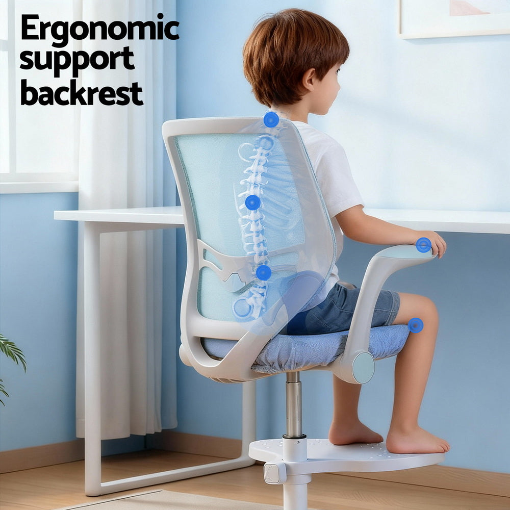 Brynn Kids Ergonomic Study Chair – Blue – Height Adjustable