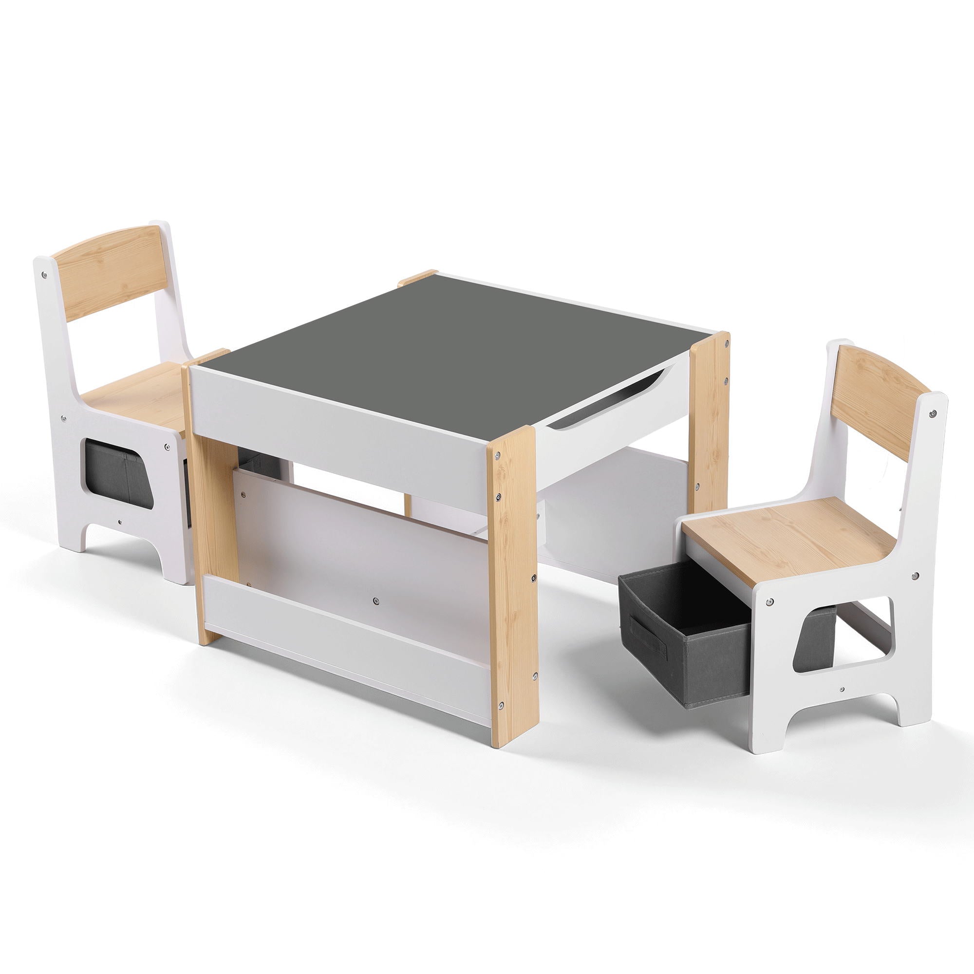 Brixton 4-in-1 Kids Learning Station – Natural – 3 Piece