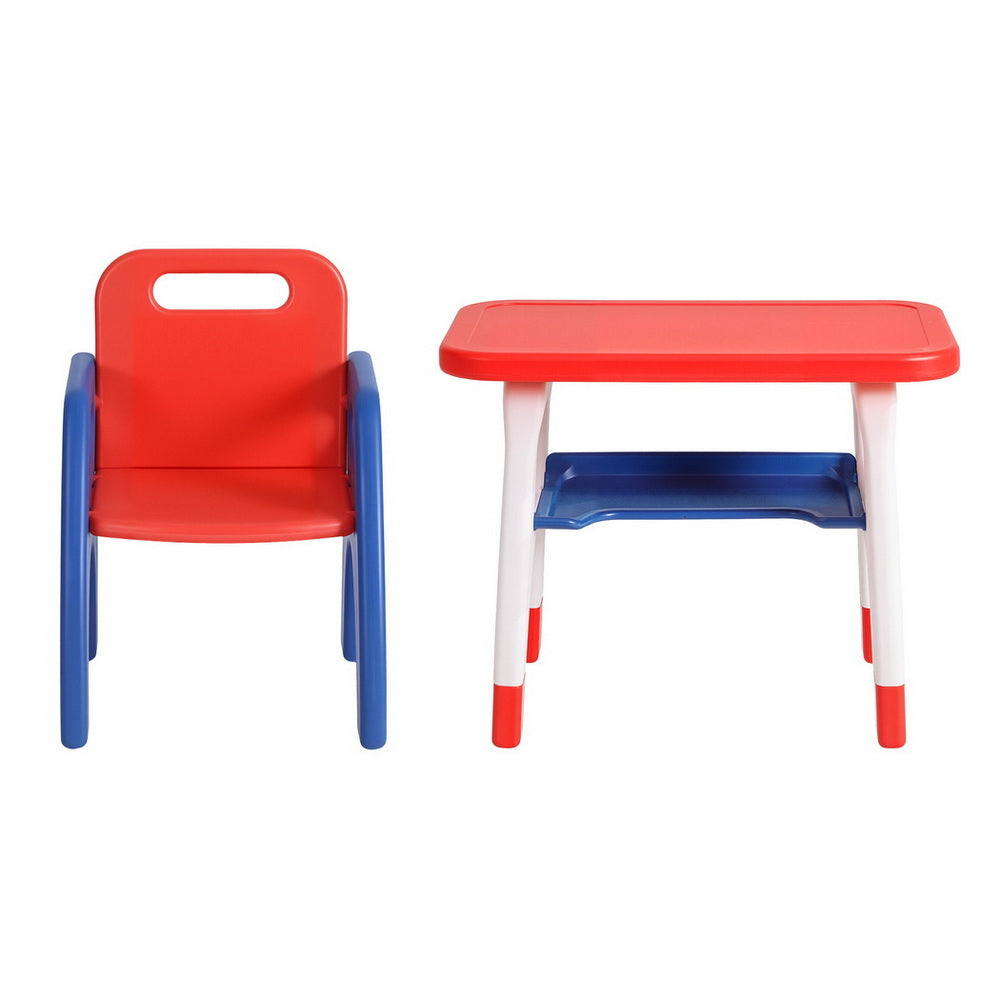 Kalen Kids Activity Table and Chair Set – Orange & Yellow – 2 Piece