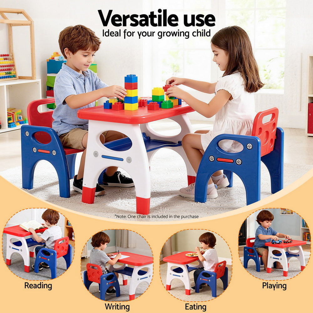 Kalen Kids Activity Table and Chair Set – Orange & Yellow – 2 Piece