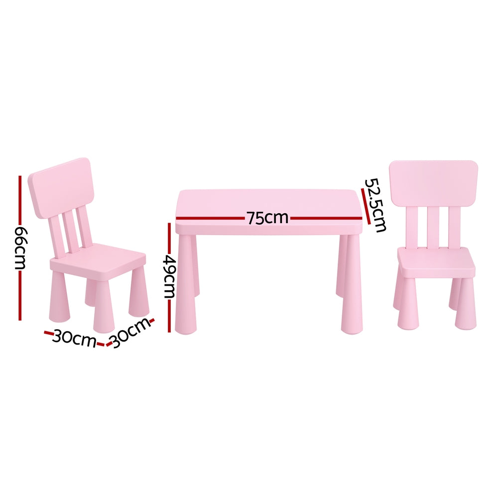 Cove Kids Table & Chairs Set – Pink – Set of 2 Chairs