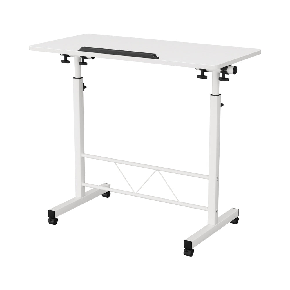 Flexano Adjustable Laptop Desk Table – White – 80cm