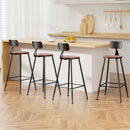Cove 4x Bar Stools Vintage Metal Chairs
