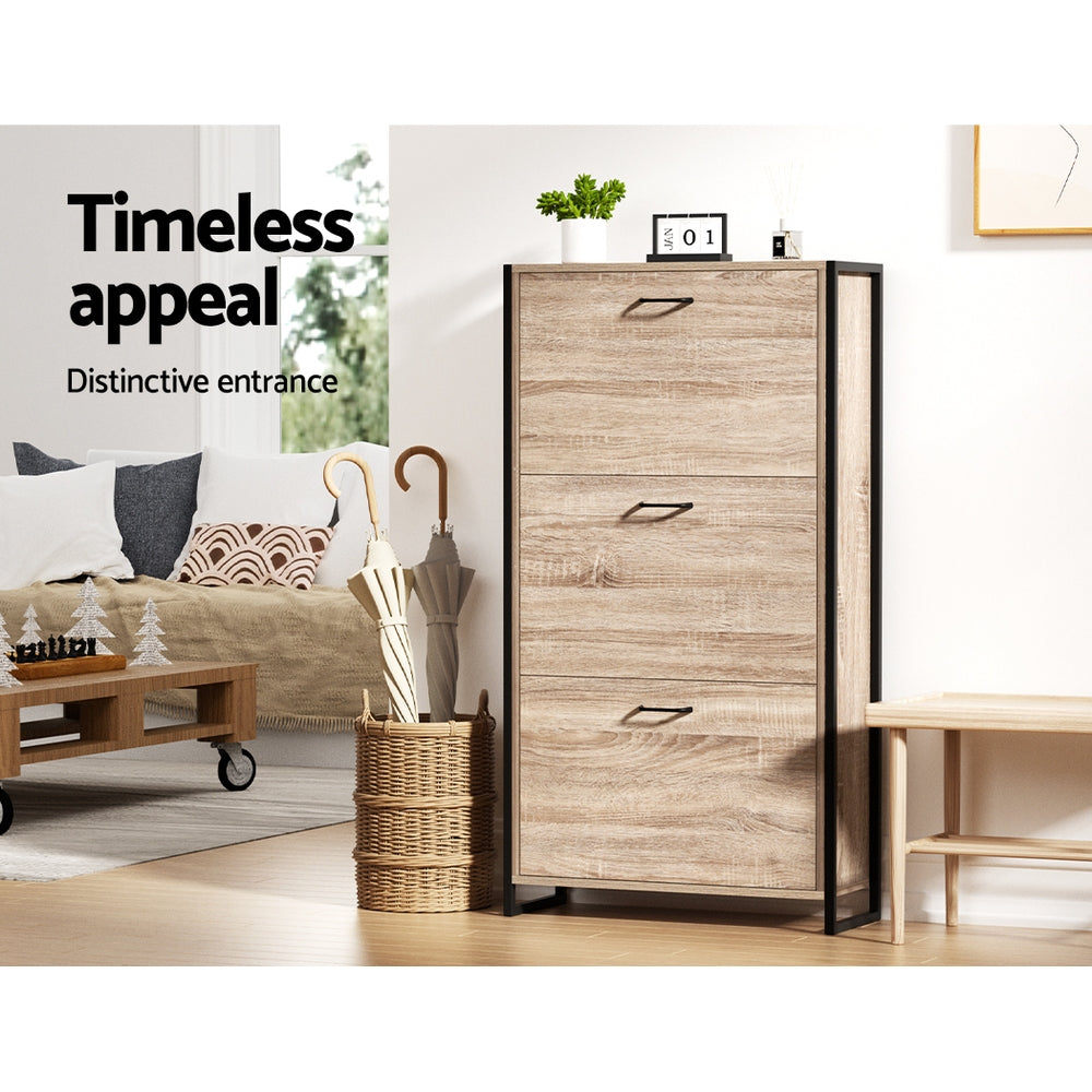 Serano Adjustable Shoe Storage Cabinet – Wood