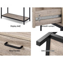 Hallway Console Table with Drawer Storage - Oak