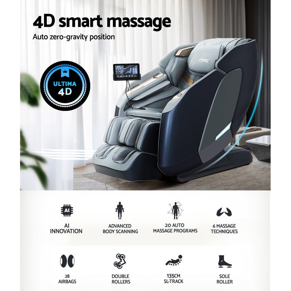 Melisa 4D Electric Massage Chair – Grey