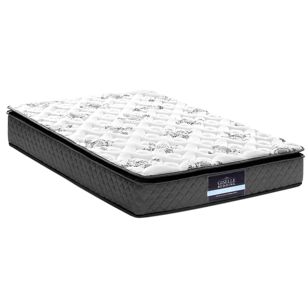Nolan Pillow Top Bonnell Spring Mattress – White – Single