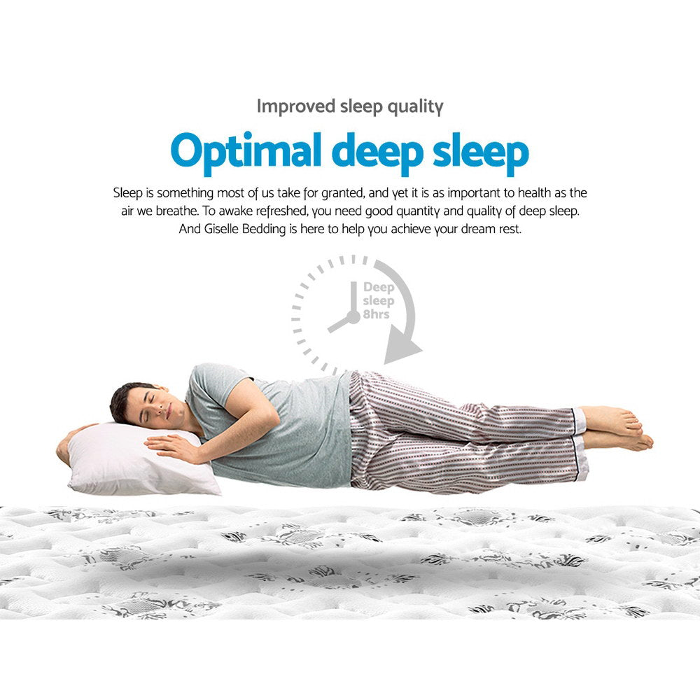 Nolan Pillow Top Bonnell Spring Mattress – White – Single