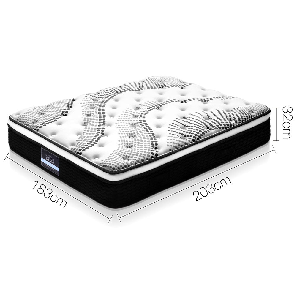 Kairo Plush Euro Top Mattress – White – King
