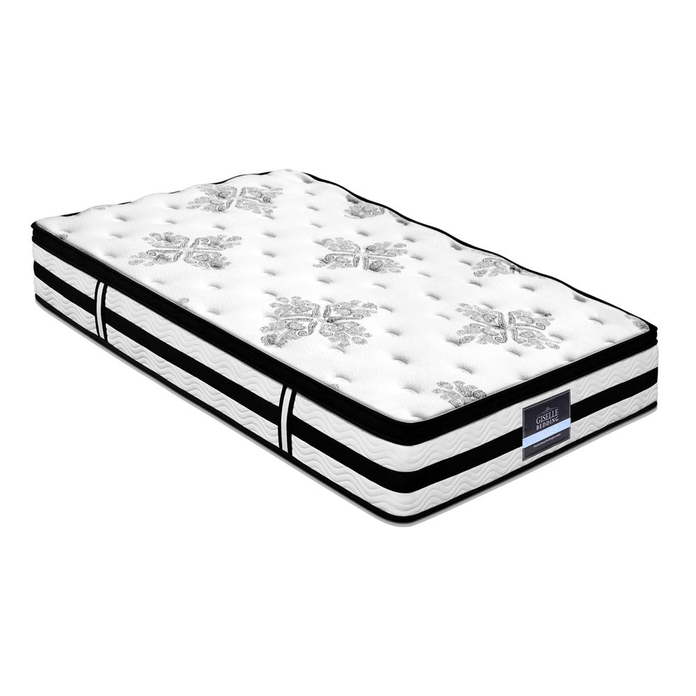 Hudson Euro Top Pocket Spring Mattress – White – Single