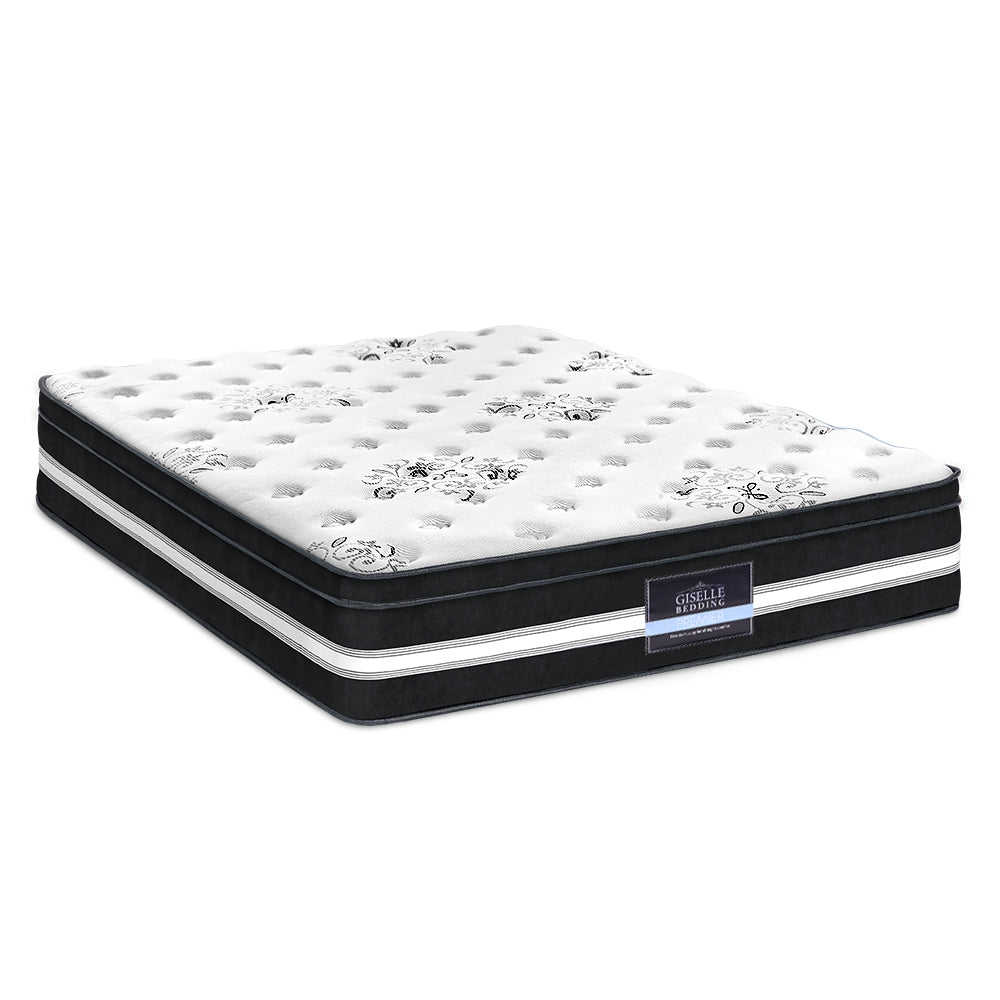 Donegal Cool Gel Memory Foam Euro Top Mattress – White – Queen