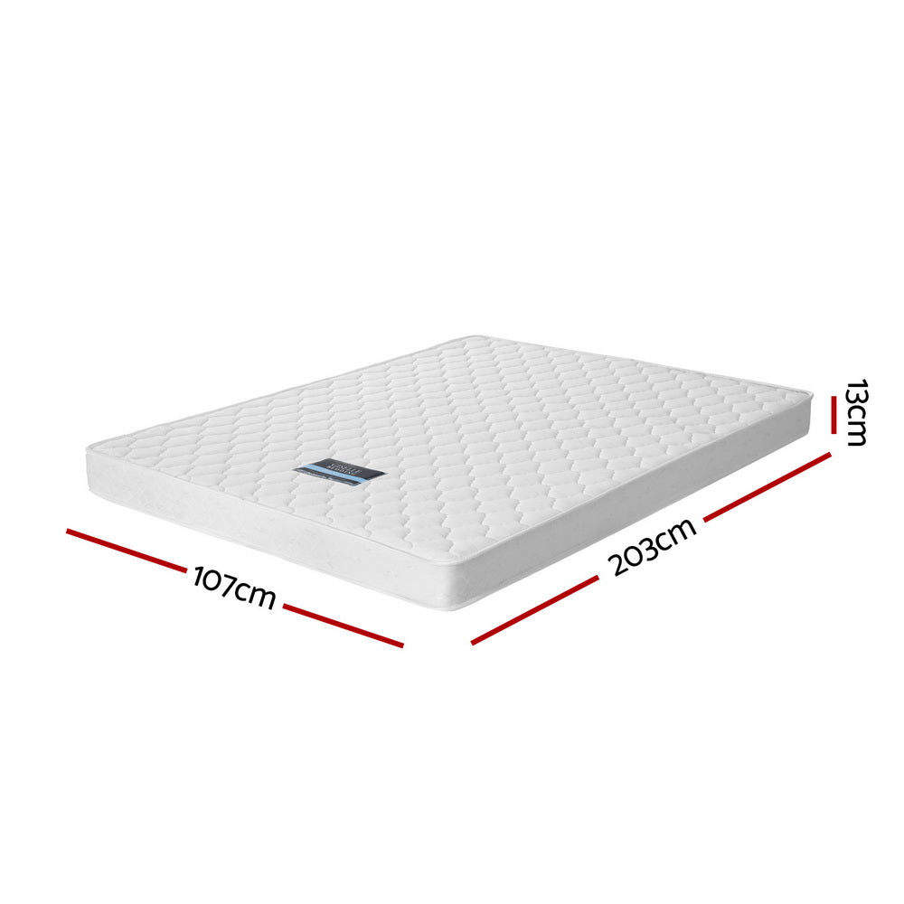 CozyNest Pocket Spring Mattress – White – King Single