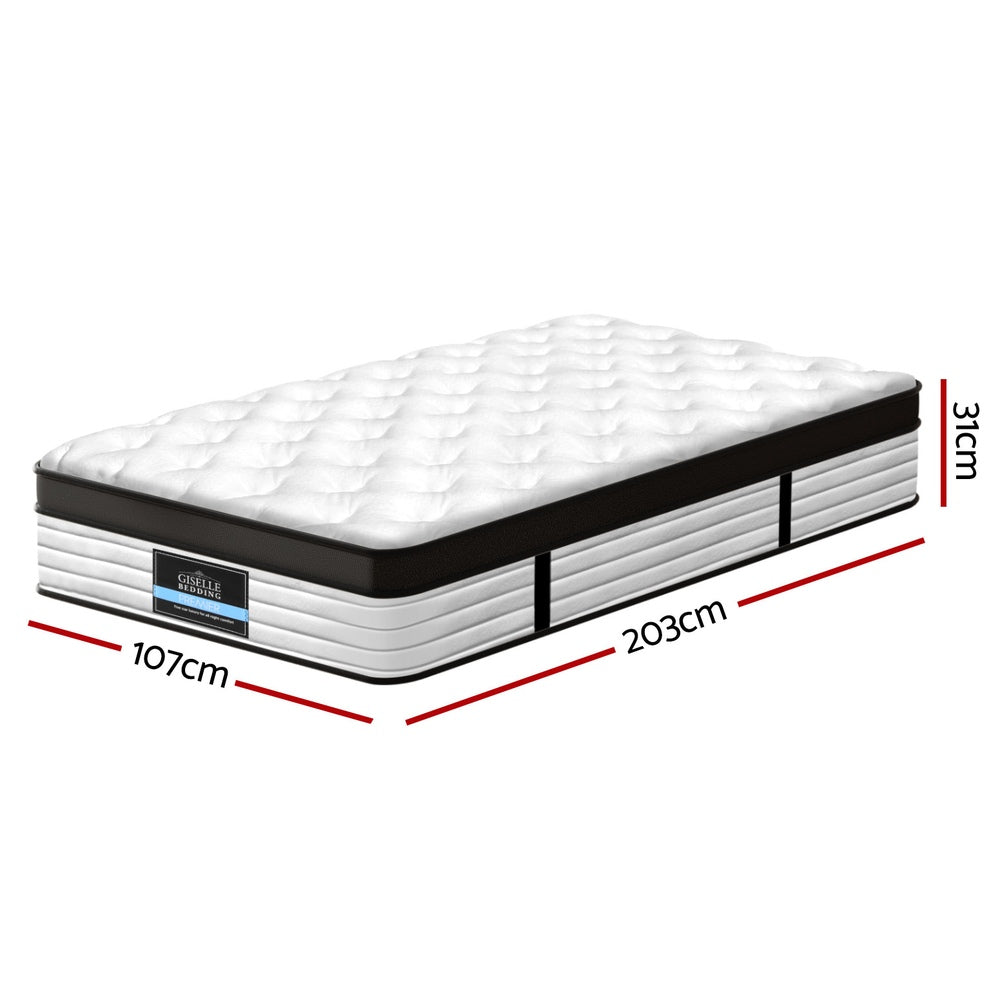 Nightfall Euro Top Mattress – White – King Single