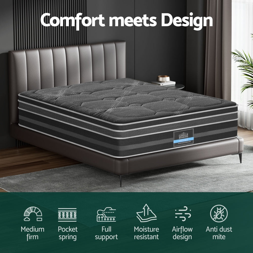 SleepCraft Euro Top Mattress – White – Double