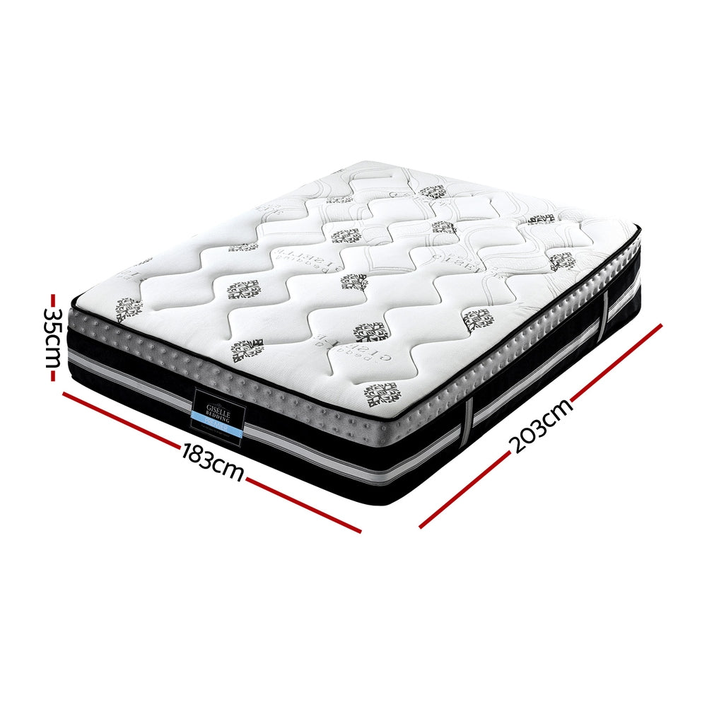 Galaxy Pocket Spring Mattress – White – King