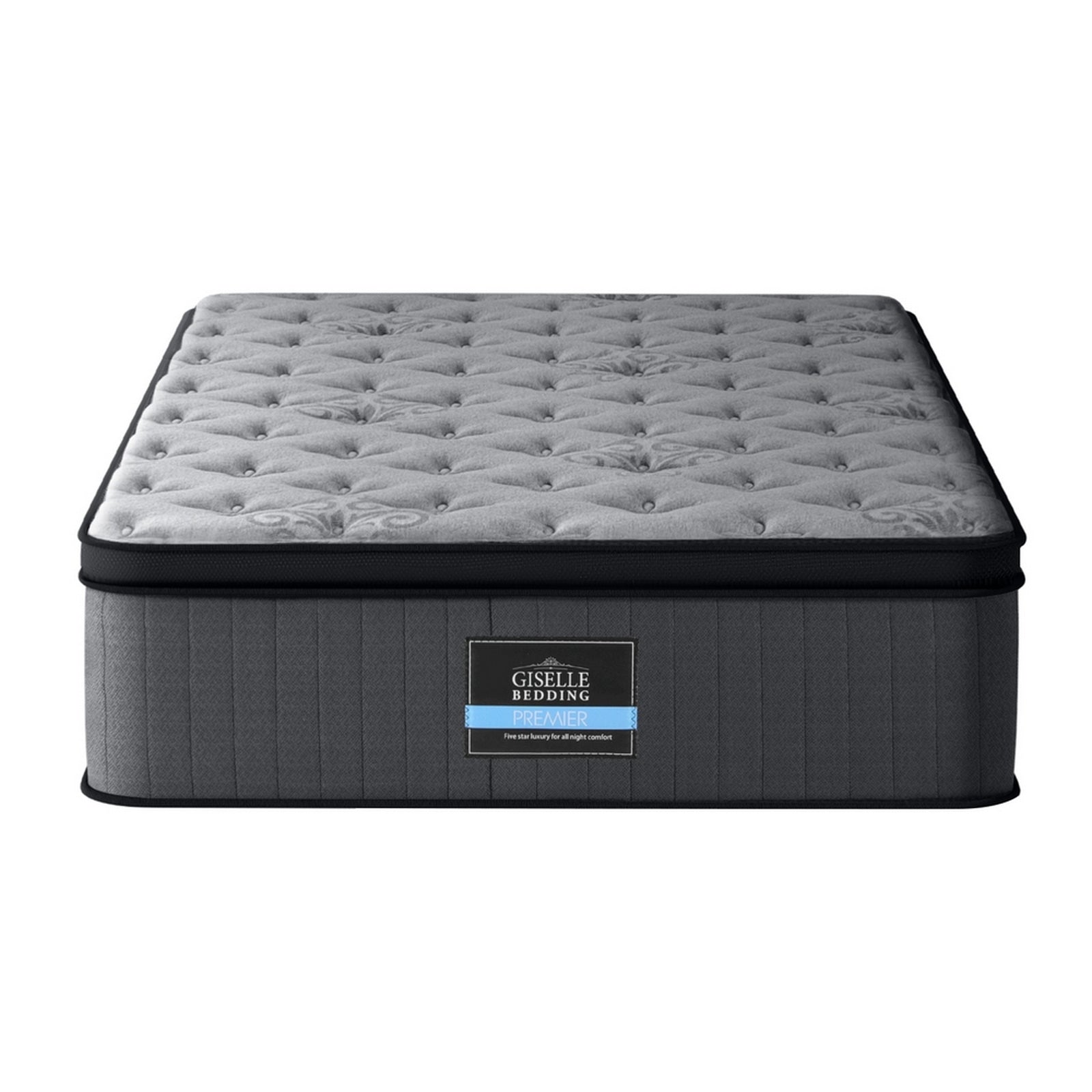 Meridia Cool Gel Memory Foam Euro Top Mattress – Grey – Single