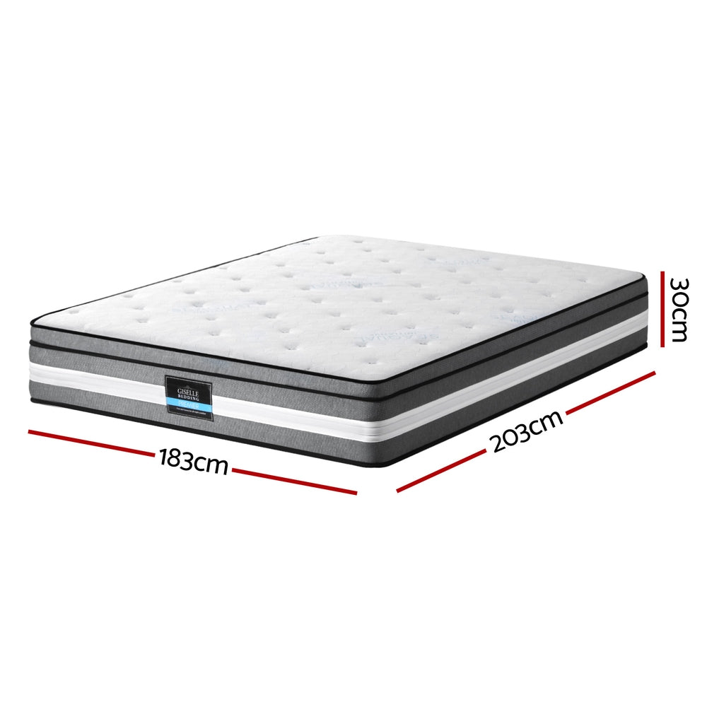 Pillowcloud Euro Top Mattress – White – King