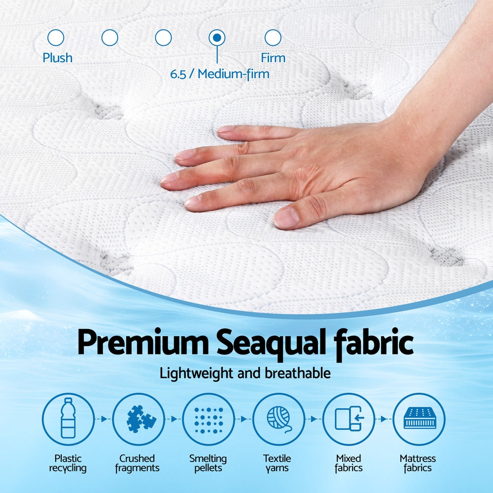 Pillowcloud Euro Top Mattress – White – King