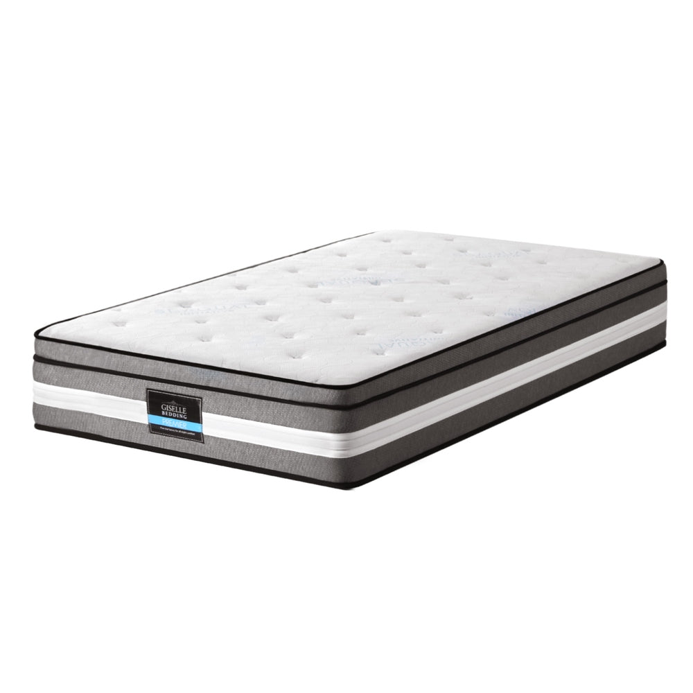 CozyNest Euro Top Mattress – White – Single