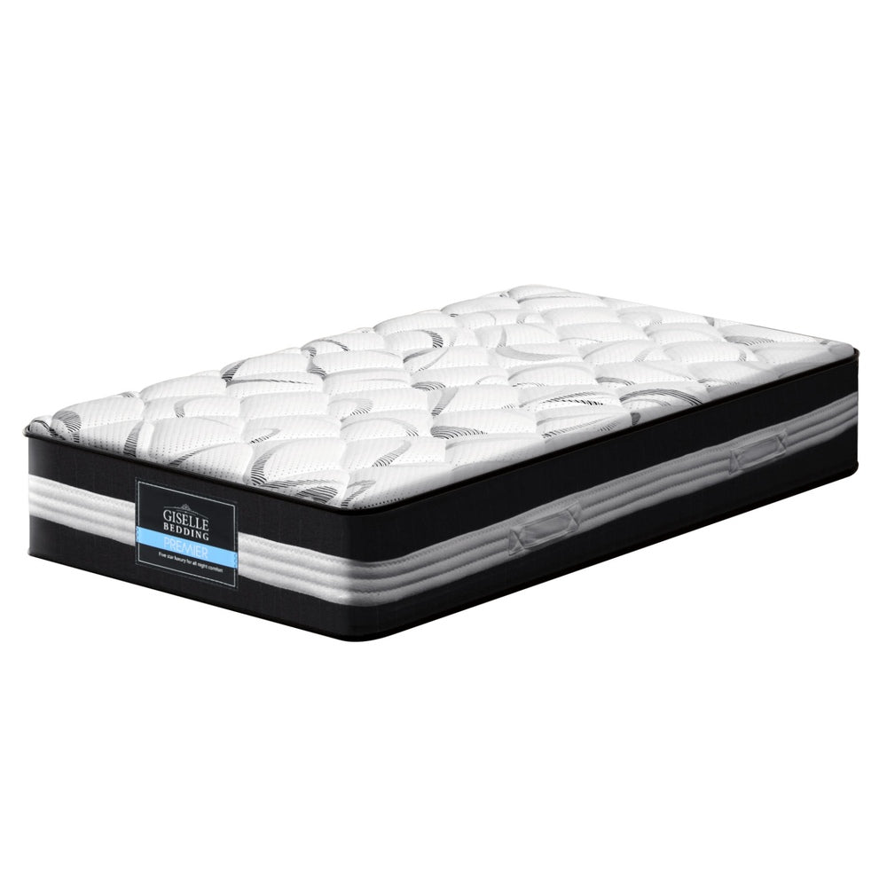 VelvetRest Pocket Spring Mattress – White – King Single