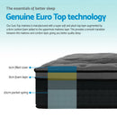 KING SINGLE Size - Bamboo Mattress - 34cm - Black