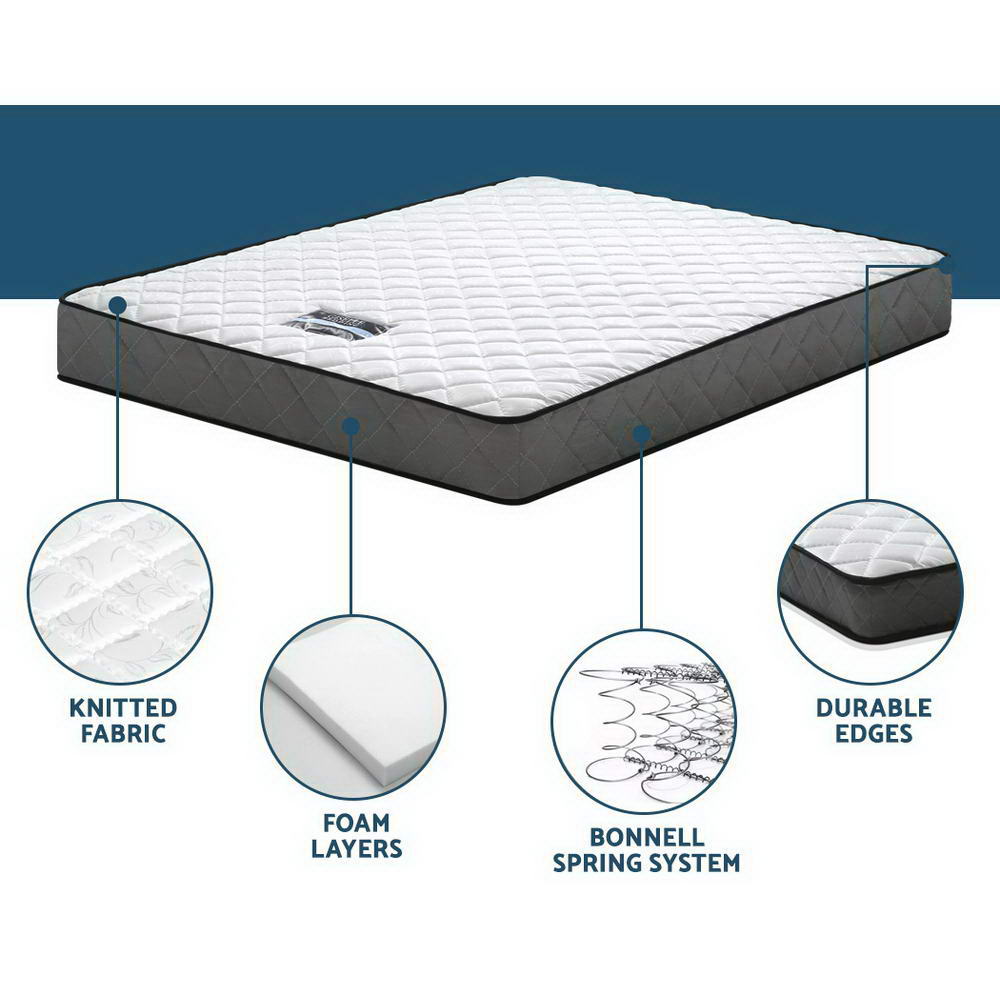 PureRest Pocket Spring Mattress – White – King Single