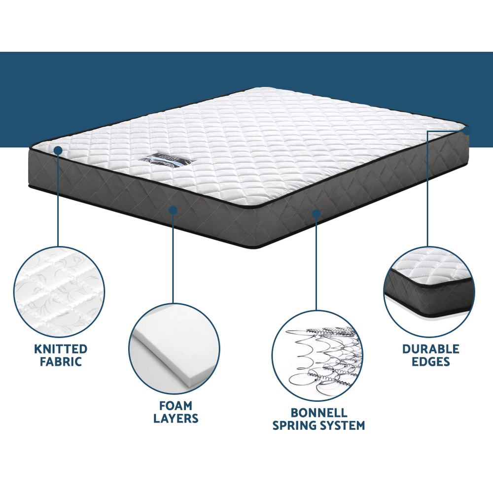 Marston Tight Top Bonnell Spring Mattress – White – Single