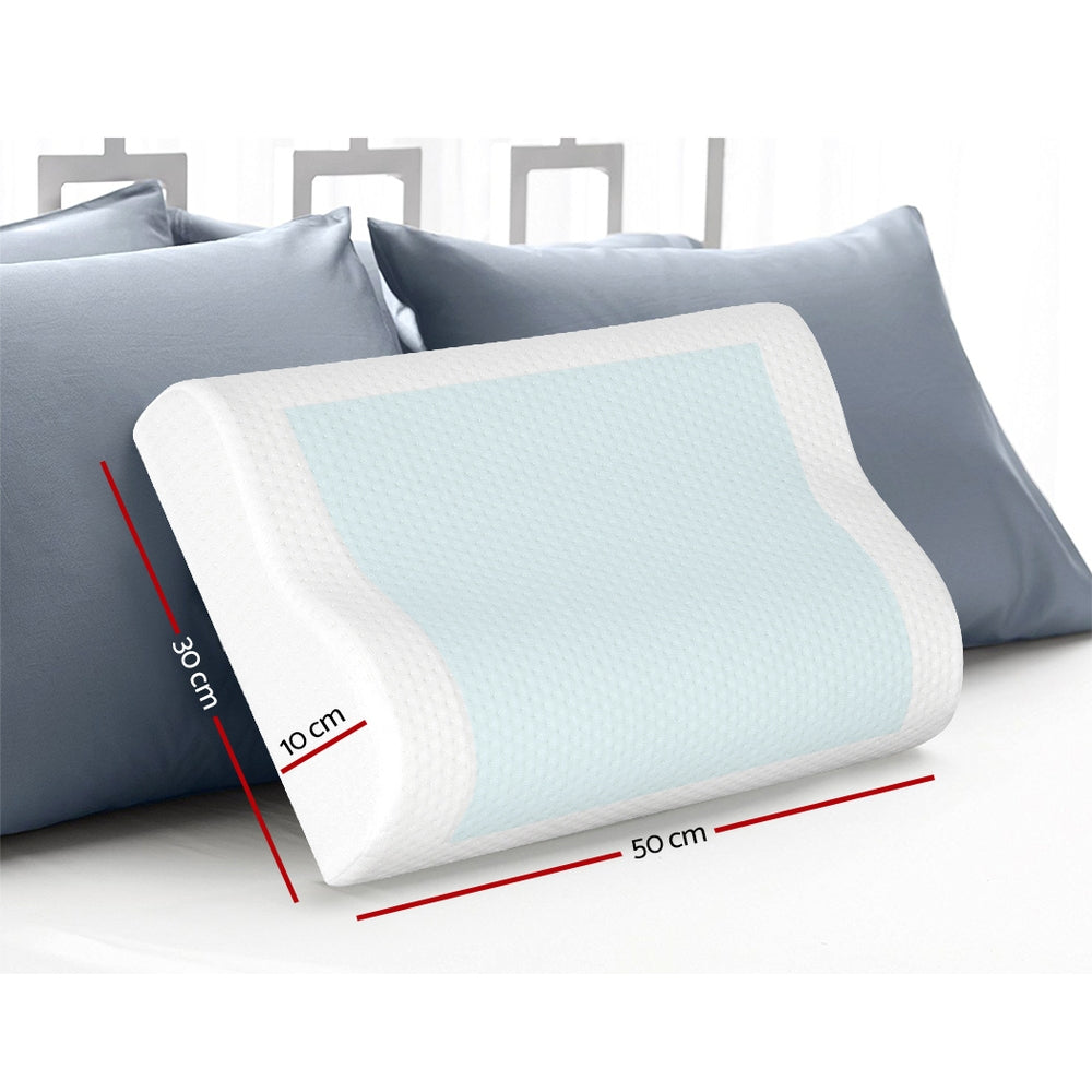 Arctic Contour Cool Gel Pillows – White – Twin Pack