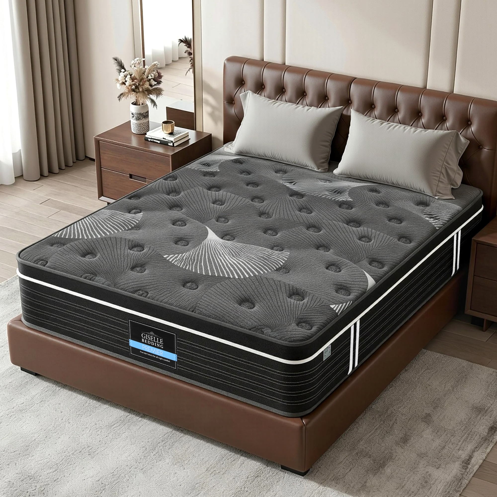 Nova Mattress 35cm Euro Top with Graphene Cooling Comfort Medium Firm – King