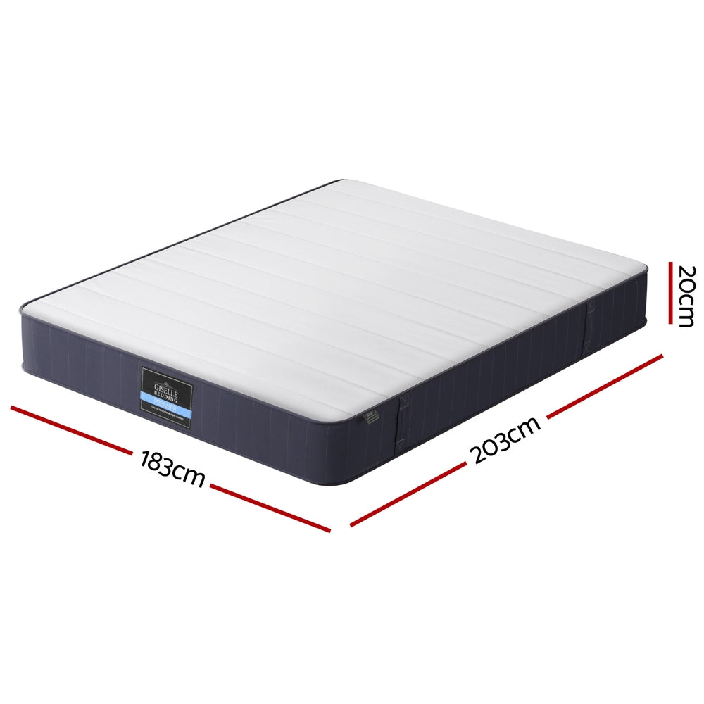 Serano Pocket Spring Mattress – White – King